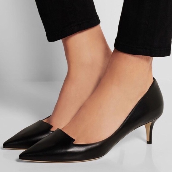 Jimmy Choo Shoes - Jimmy Choo Allure Black Pointy Pump Kitten Heels